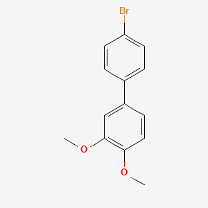 molecular formula C14H13BrO2 B6358461 4'-Bromo-3,4-dimethoxy-1,1'-biphenyl CAS No. 74447-70-4