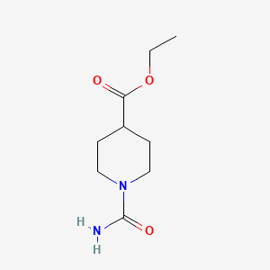 molecular formula C9H16N2O3 B6358463 Ethyl 1-carbamoylpiperidine-4-carboxylate CAS No. 1092289-81-0