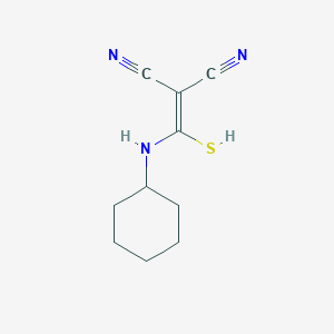 ((Cyclohexylamino)sulfanylmethylene)methane-1,1-dicarbonitrile
