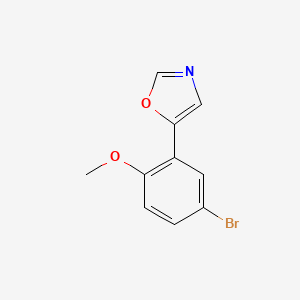5-(5-bromo-2-methoxyphenyl)oxazole