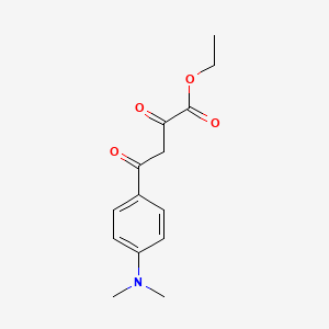 molecular formula C14H17NO4 B6358506 4-(4-Dimethylamino-phenyl)-2,4-dioxo-butyric acid ethyl ester CAS No. 1514409-18-7