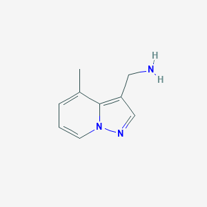 [(4-Methylpyrazolo[1,5-a]pyridin-3-yl)methyl]amine, 95%