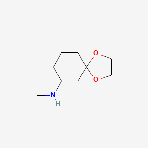 molecular formula C9H17NO2 B6358559 (1,4-Dioxa-spiro[4.5]dec-7-yl)-methyl-amine CAS No. 1260886-35-8