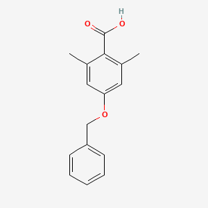 molecular formula C16H16O3 B6358561 4-(Benzyloxy)-2,6-dimethylbenzoic acid CAS No. 95741-45-0