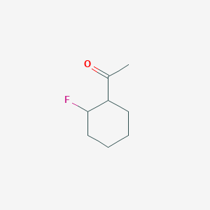 molecular formula C8H13FO B6358573 1-(2-Fluorocyclohexyl)ethanone CAS No. 1545252-72-9