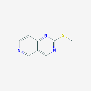 molecular formula C8H7N3S B6358588 2-甲基硫代吡啶并[4,3-d]嘧啶 CAS No. 1554485-62-9