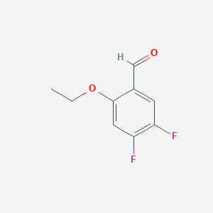 molecular formula C9H8F2O2 B6358605 2-Ethoxy-4,5-difluorobenzaldehyde CAS No. 883535-82-8