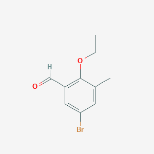 molecular formula C10H11BrO2 B6358629 5-Bromo-2-ethoxy-3-methylbenzaldehyde CAS No. 708984-81-0
