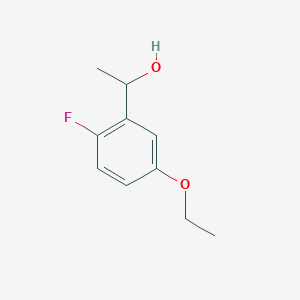 molecular formula C10H13FO2 B6358679 1-(5-Ethoxy-2-fluorophenyl)ethanol CAS No. 1554353-36-4
