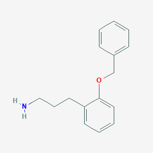 molecular formula C16H19NO B6358704 3-(2-Benzyloxy-phenyl)-propylamine CAS No. 1000510-77-9