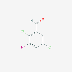 molecular formula C7H3Cl2FO B6358741 2,5-Dichloro-3-fluorobenzaldehyde CAS No. 1553716-42-9