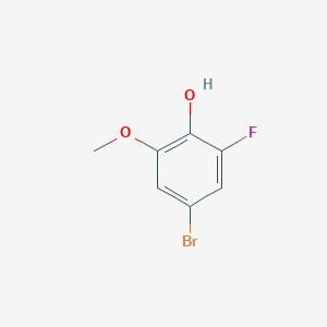 molecular formula C7H6BrFO2 B6358754 4-溴-2-氟-6-甲氧基苯酚 CAS No. 1781791-23-8