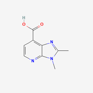 molecular formula C9H9N3O2 B6358784 2,3-Dimethyl-3H-imidazo[4,5-b]pyridine-7-carboxylic acid, 95% CAS No. 1783318-98-8