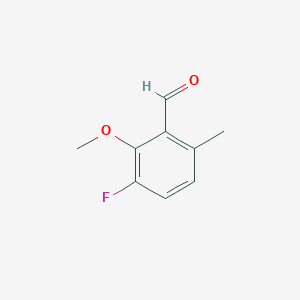 molecular formula C9H9FO2 B6358804 3-Fluoro-2-methoxy-6-methylbenzaldehyde CAS No. 1781804-36-1
