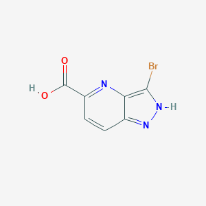 molecular formula C7H4BrN3O2 B6358808 3-Bromo-1H-pyrazolo[4,3-b]pyridine-5-carboxylic acid CAS No. 1784406-87-6