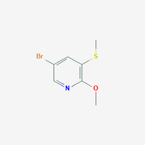 molecular formula C7H8BrNOS B6358811 5-Bromo-2-methoxy-3-(methylthio)pyridine CAS No. 1780085-57-5