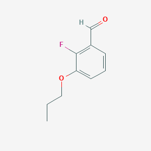 molecular formula C10H11FO2 B6358822 2-Fluoro-3-propoxybenzaldehyde CAS No. 2404733-72-6