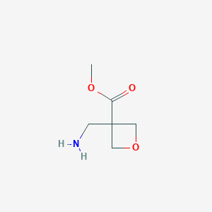 molecular formula C6H11NO3 B6358831 Methyl 3-(aminomethyl)oxetane-3-carboxylate CAS No. 1782258-80-3