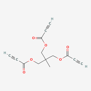 molecular formula C14H12O6 B6358847 Trimethylolethane tripropiolate, 97% CAS No. 995-34-6