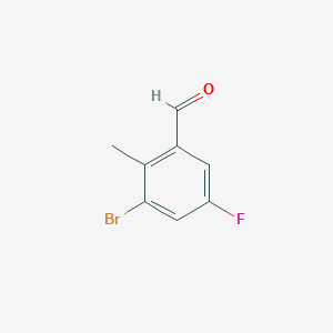 3-Bromo-5-fluoro-2-methylbenzaldehyde