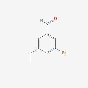 molecular formula C9H9BrO B6358876 3-Bromo-5-ethylbenzaldehyde CAS No. 1289006-53-6