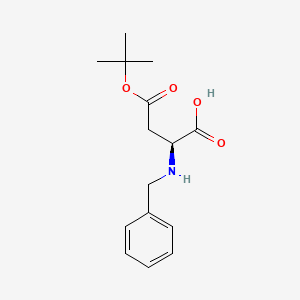 molecular formula C15H21NO4 B6358879 (S)-2-Benzylamino-succinic acid 4-tert-butyl ester (Bzl-L-Asp(OtBu)-OH) CAS No. 1212111-82-4