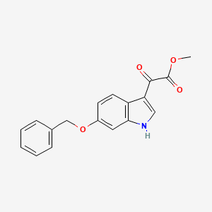 molecular formula C18H15NO4 B6358880 (6-Benzyloxy-1H-indol-3-yl)-oxo-acetic acid methyl ester CAS No. 408355-02-2