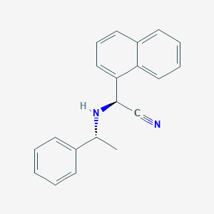 Naphthalen-1-yl-(S)-[(1R)-phenylethylamino]-acetonitrile