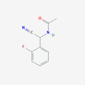 molecular formula C10H9FN2O B6358937 N-[Cyano(2-fluorophenyl)methyl]acetamide CAS No. 1267230-12-5