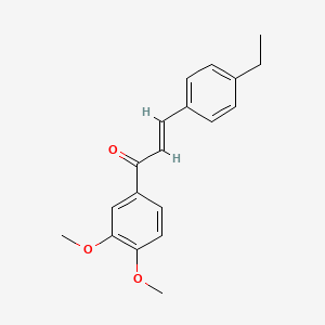 molecular formula C19H20O3 B6358950 (2E)-1-(3,4-Dimethoxyphenyl)-3-(4-ethylphenyl)prop-2-en-1-one CAS No. 1013592-47-6