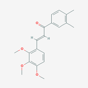 (2E)-1-(3,4-Dimethylphenyl)-3-(2,3,4-trimethoxyphenyl)prop-2-en-1-one