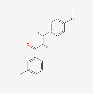 molecular formula C18H18O2 B6359008 (2E)-1-(3,4-Dimethylphenyl)-3-(4-methoxyphenyl)prop-2-en-1-one CAS No. 1801145-86-7