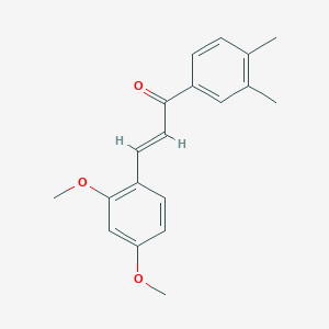 (2E)-3-(2,4-Dimethoxyphenyl)-1-(3,4-dimethylphenyl)prop-2-en-1-one