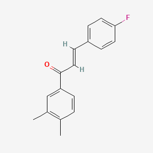 (2E)-1-(3,4-Dimethylphenyl)-3-(4-fluorophenyl)prop-2-en-1-one