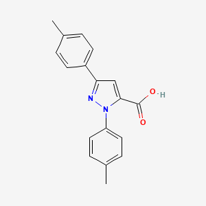 molecular formula C18H16N2O2 B6359027 1,3-Dip-tolyl-1H-pyrazole-5-carboxylic acid CAS No. 618102-08-2