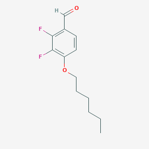 molecular formula C13H16F2O2 B6359032 2,3-Difluoro-4-(hexyloxy)benzaldehyde CAS No. 1277641-45-8
