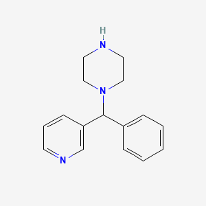 molecular formula C16H19N3 B6359036 1-(Phenylpyridin-3-ylmethyl)piperazine CAS No. 104523-12-8