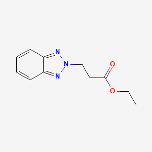 molecular formula C11H13N3O2 B6359049 ETHYL 3-(2H-1,2,3-BENZOTRIAZOL-2-YL)PROPANOATE CAS No. 69218-52-6