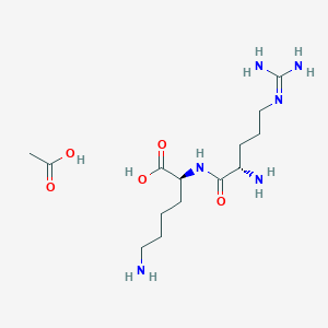 molecular formula C14H30N6O5 B6359073 H-Arg-Lys-OH acetate CAS No. 248243-45-0
