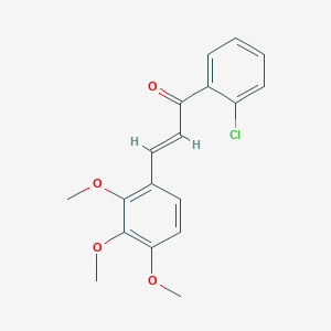 molecular formula C18H17ClO4 B6359091 (2E)-1-(2-Chlorophenyl)-3-(2,3,4-trimethoxyphenyl)prop-2-en-1-one CAS No. 1068507-61-8