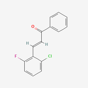 molecular formula C15H10ClFO B6359104 (2E)-3-(2-Chloro-6-fluorophenyl)-1-phenylprop-2-en-1-one CAS No. 1181805-48-0