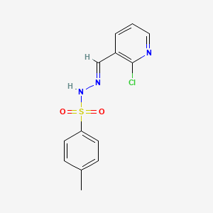 molecular formula C13H12ClN3O2S B6359114 N'-((2-Chloropyridin-3-yl)methylene)-4-methylbenzenesulfonohydrazide CAS No. 204378-06-3