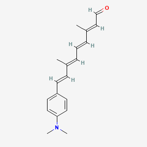 molecular formula C19H23NO B6359121 9-(4-Dimethylamino-phenyl)-3,7-dimethyl-nona-2,4,6,8-tetraenal CAS No. 75859-94-8