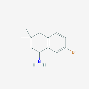 7-Bromo-3,3-dimethyl-1,2,3,4-tetrahydronaphthalen-1-amine