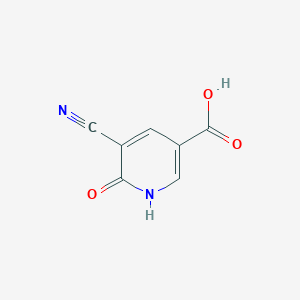 molecular formula C7H4N2O3 B6359204 5-氰基-6-羟基烟酸 CAS No. 1427083-36-0