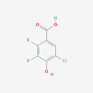 molecular formula C7H3ClF2O3 B6359229 5-Chloro-2,3-difluoro-4-hydroxybenzoic acid CAS No. 556836-20-5