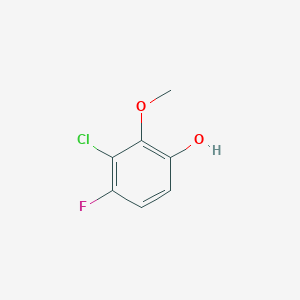 molecular formula C7H6ClFO2 B6359237 3-Chloro-4-fluoro-2-methoxyphenol CAS No. 1783512-32-2