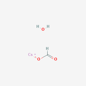 molecular formula CH3CsO3 B6359243 Cesium formate hydrate, 97% CAS No. 1266615-84-2