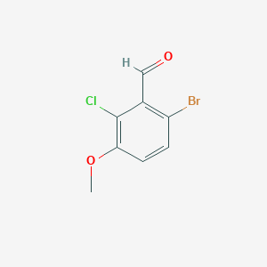 molecular formula C8H6BrClO2 B6359248 6-Bromo-2-chloro-3-methoxybenzaldehyde CAS No. 1358745-47-7