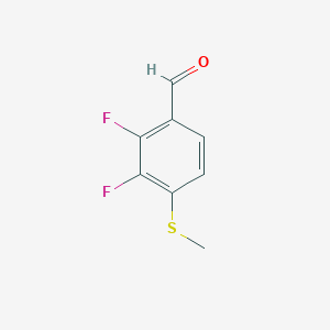 molecular formula C8H6F2OS B6359256 2,3-Difluoro-4-(methylthio)benzaldehyde CAS No. 1785584-66-8